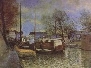 Alfred Sisley Saint-Martin Canal in Paris Sweden oil painting artist
